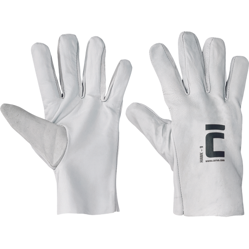 HAWK rukavice celokožené- vel. 9