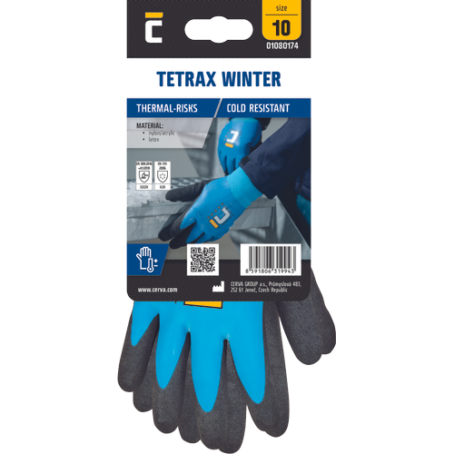 TETRAX WINTER rukavice blistr- vel. 9