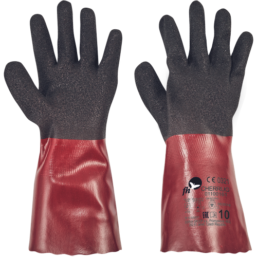 CHERRUG rukavice PVC nitril- vel. 7